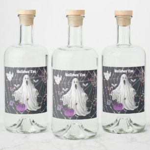 Hallows' Eve Ghost Alkoholflaschenetikett