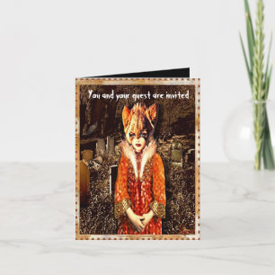 Hallows Eve spezielles gefaltetes Halloween laden Einladung