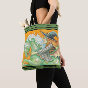 HALLOWS EVE WITCH UND PFERDE SOLLTEN TOTE BAG