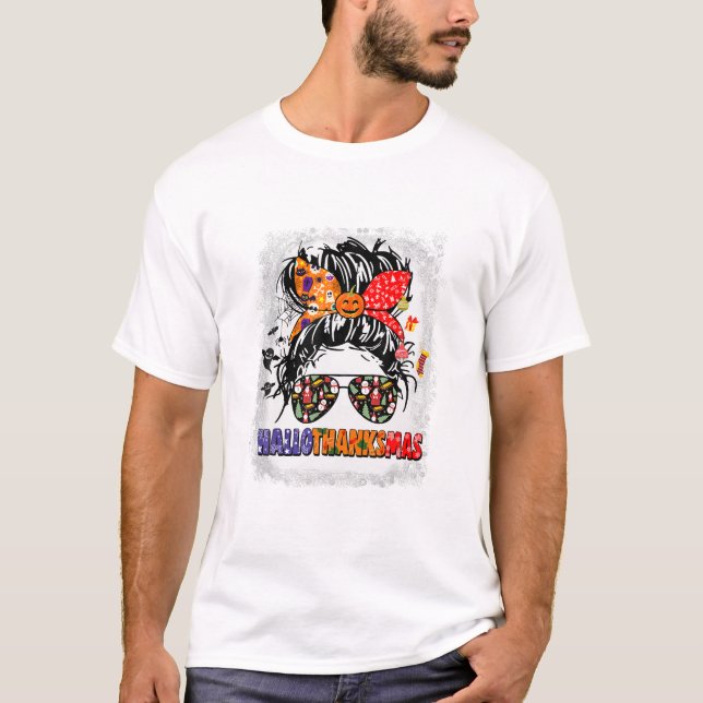 HallowThanksMas Weihnachten T-Shirt (Vorderseite)