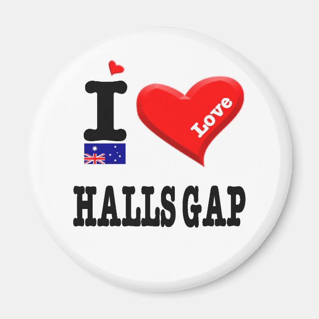 HALLS GAP - I-Liebe Magnet (Vorne)