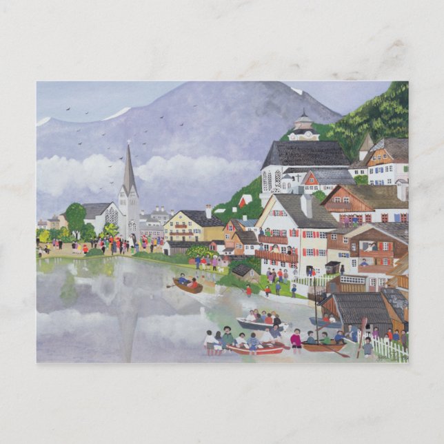 Hallstadt Österreich 1995 Postkarte (Vorderseite)