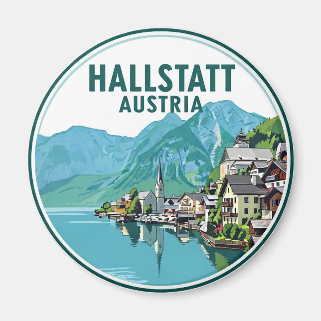 Hallstatt Austria Travel Magnet (Vorne)