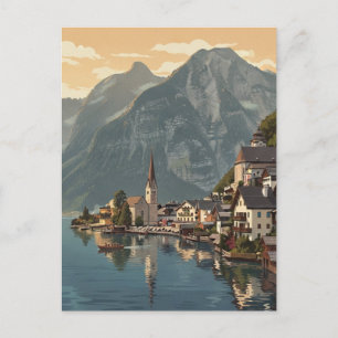 Hallstatt Austria Travel Postkarte