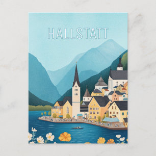 Hallstatt Austria Travel Postkarte