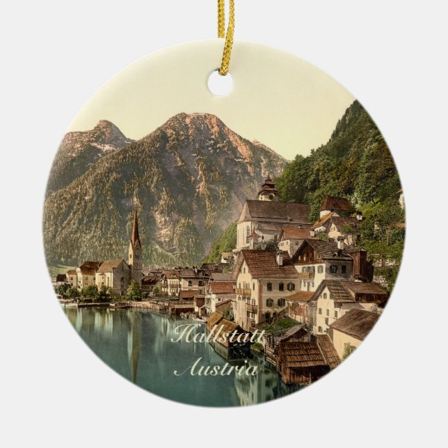 Hallstatt, Österreich Keramik Ornament (Vorne)