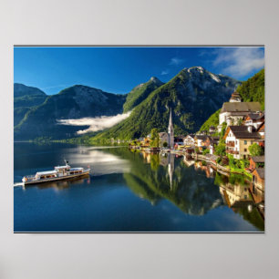 Hallstatt, Österreich landschaftliches Foto Poster