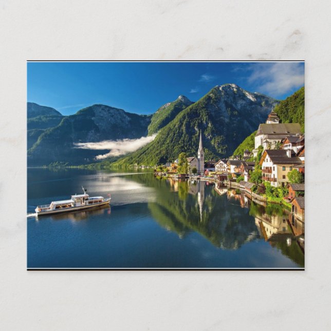 Hallstatt, Österreich landschaftliches Foto Postkarte (Vorderseite)