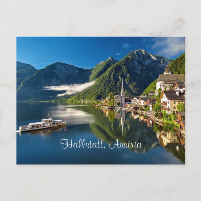 Hallstatt, Österreich landschaftliches Foto Postkarte (Vorderseite)