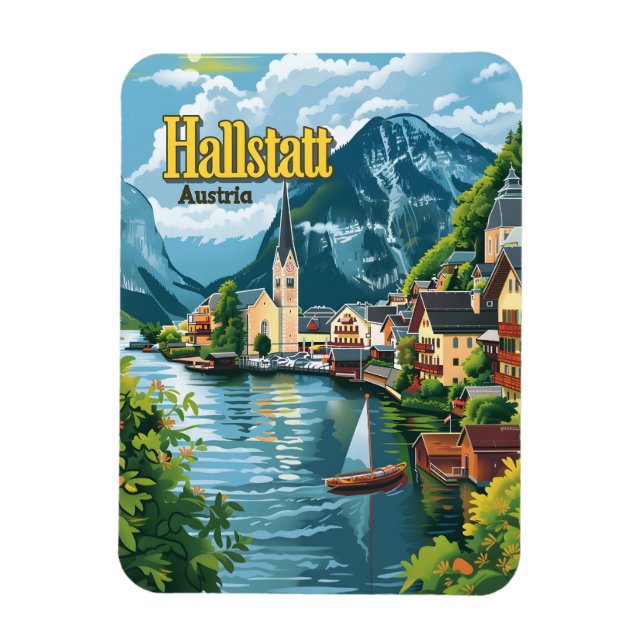 Hallstatt Österreich Magnet (Vertikal)