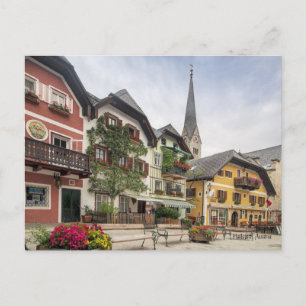 Hallstatt, Österreich, malerisches Foto Postkarte