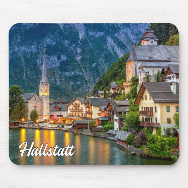 Hallstatt, Österreich Mousepad (Vorne)