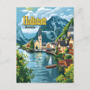 Hallstatt Österreich Postkarte