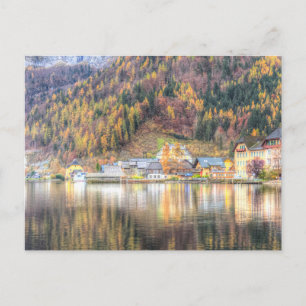 Hallstatt Village Österreich Postkarte