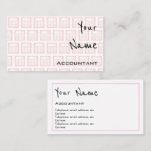 "Hallt" Buchhalter-Visitenkarten wider