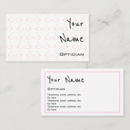 "Hallt" Optiker-Visitenkarten wider Visitenkarte