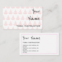 "Hallt" Yoga-Lehrer-Visitenkarten wider