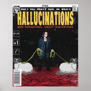 Halluzinationen Comic-Abdeckung PVRIS Poster