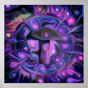 Halluzinogener Pilz Poster