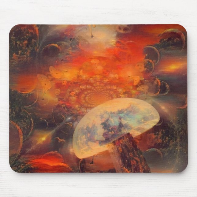 Halluzinogenischer Pilz Mousepad (Vorne)