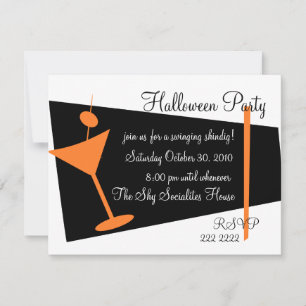 Hallween Martini Time Einladung