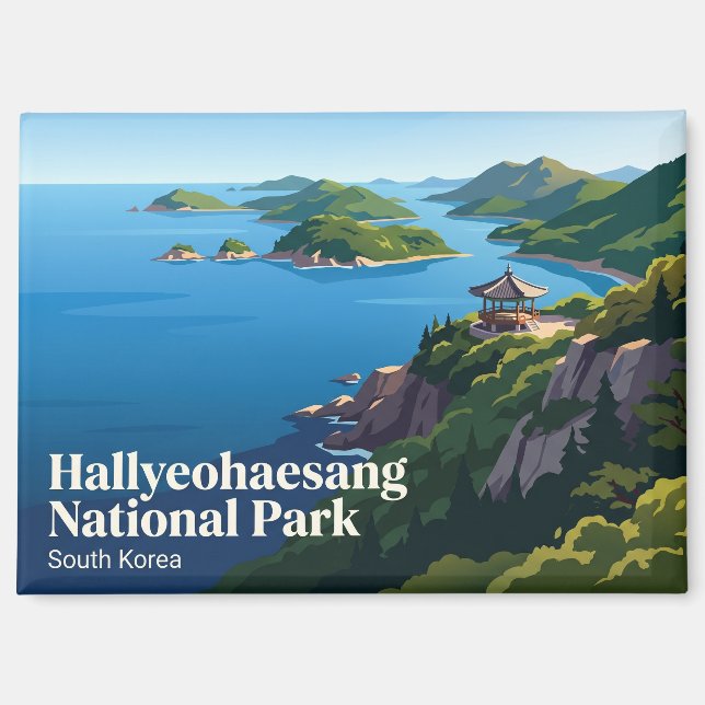 Hallyeohaesang Nationalpark Südkorea Magnet (Vorderseite)