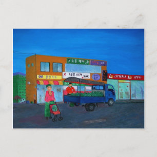 Halmoni's Baby ( koreanische Großmutter) Postkarte