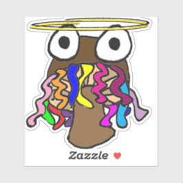 Halo Dreadlocks Mushroom Aufkleber