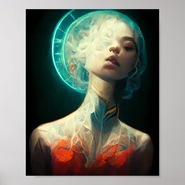 Halo Fantasy Science Fiction Art Poster (Vorne)