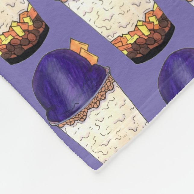 Halo-Halo (Haluhalo) Filipino Hawaiianisches Shave Fleecedecke (Ecke)