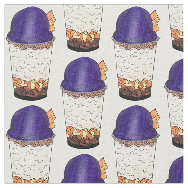 Halo-Halo (Haluhalo) Filipino Hawaiianisches Shave Stoff (Nahaufnahme)