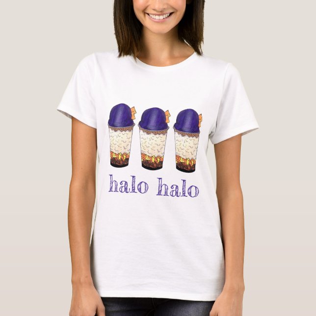 Halo-Halo (Haluhalo) Filipino Hawaiianisches Shave T-Shirt (Vorderseite)