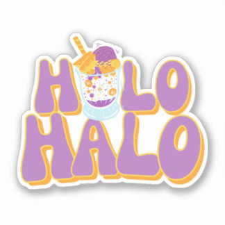 Halo-Halo-Sticker Aufkleber