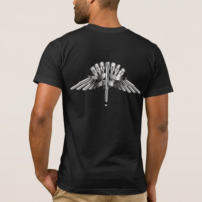 "HALO JUMP BERUFLICH" Chrome T-Shirt (Rückseite)