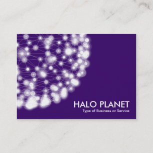 Halo Planet - Tief Lila Visitenkarte