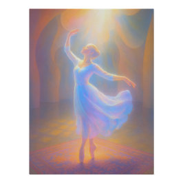 Halo Pointe: Ätherische Ballet Eleganz in Bewegung Poster