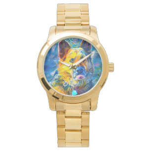 Halo: Portrait eines deutschen Hirten Armbanduhr