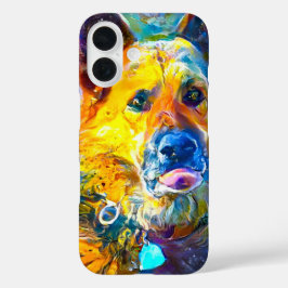 Halo: Portrait eines deutschen Hirten iPhone 16 Hülle