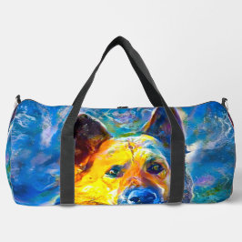 Halo: Portrait eines deutschen Hirten Duffle Bag