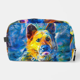 Halo: Portrait eines deutschen Hirten Waschbeutel