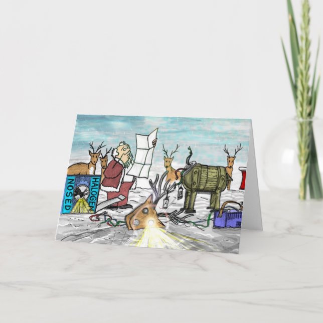 Halogen-Nase JPEG Feiertagskarte (Vorderseite)