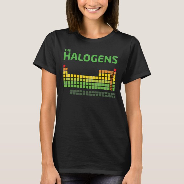 Halogene-T - Shirt mit Website hinten (Vorderseite)