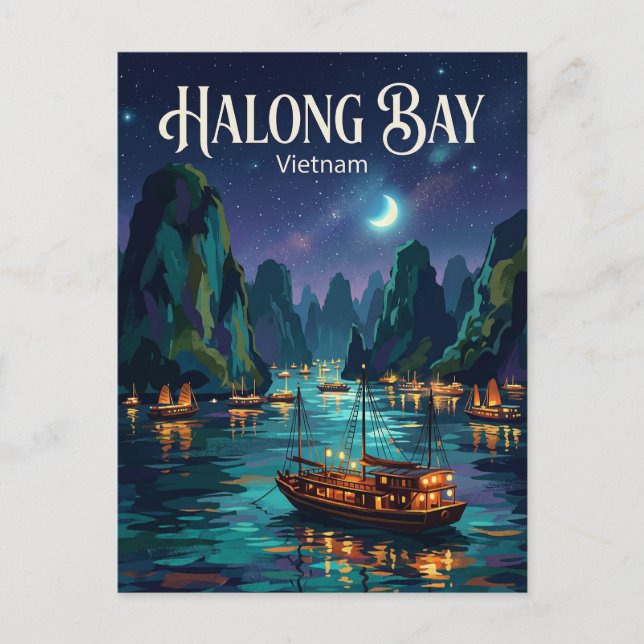 Halong-Bucht Vietnam Postkarte (Vorderseite)