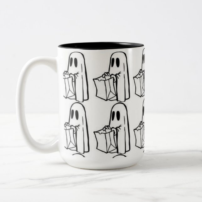 HALOWEEN GHOST BEÄNGSTIGENDE TASSE (Links)