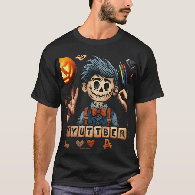 Haloween jutuber T-Shirt (Vorderseite)