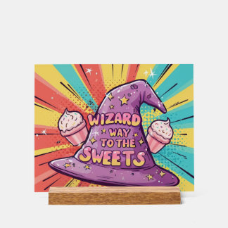 Haloween Wizard Weg zu den Süßigkeiten Acrylschild