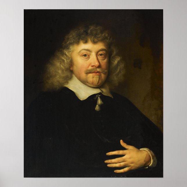 Hals - Govert Flinck Portrait von Joseph Coymans Poster (Vorne)
