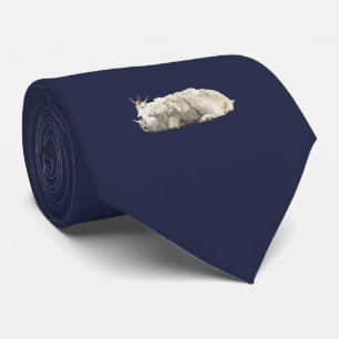 Hals-Krawatte mit Gebirgsziege u. -kind Krawatte