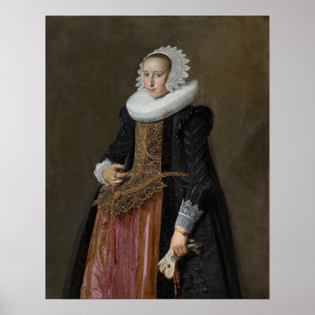 Hals - Portrait von Aletta Hanemans Mauritshuis Poster (Vorne)