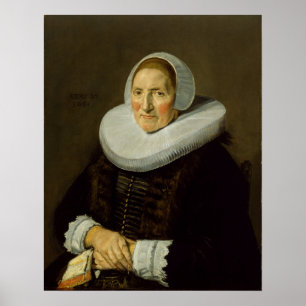 Hals - Porträt einer älteren Frau Poster
